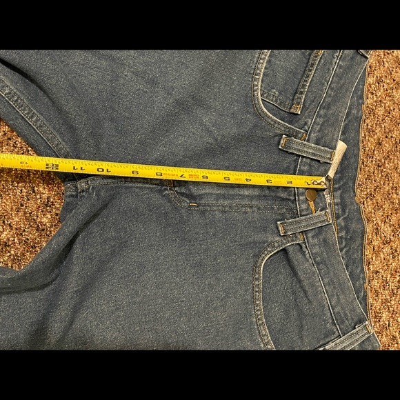 Carhartt Blue Jeans Relaxed Fit Mens 32x31 RN14806 Dark Wash Denim - Picture 10 of 10